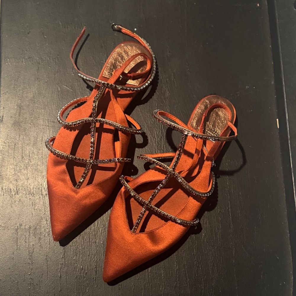 Jeffrey Campbell Strappy Blingy Flats